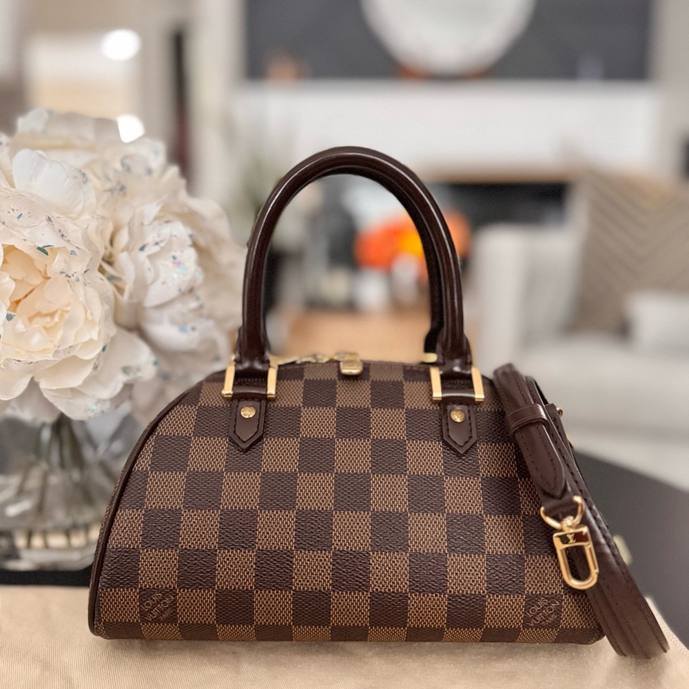 Hard to Find Louis Vuitton Mini Ribera Crossbody Bag in Damier Ebene